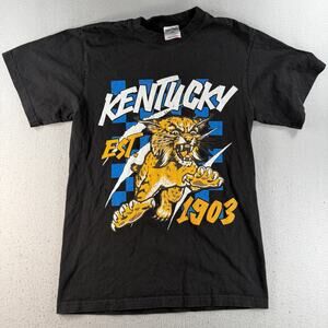 Shaka Wear Kentucky Wildcats Est 1903 Graphic T Shirt Black Heavyweight M